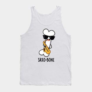 Saxo-bone Funny Bone Music Instrument Pun Tank Top